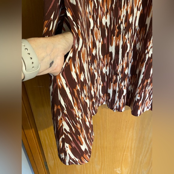 Garnet Hill Button-front Knit Dress - Picture 5 of 7